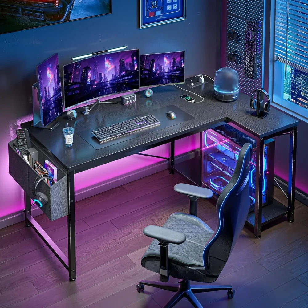 40-Inch L-Shaped Computer Desk