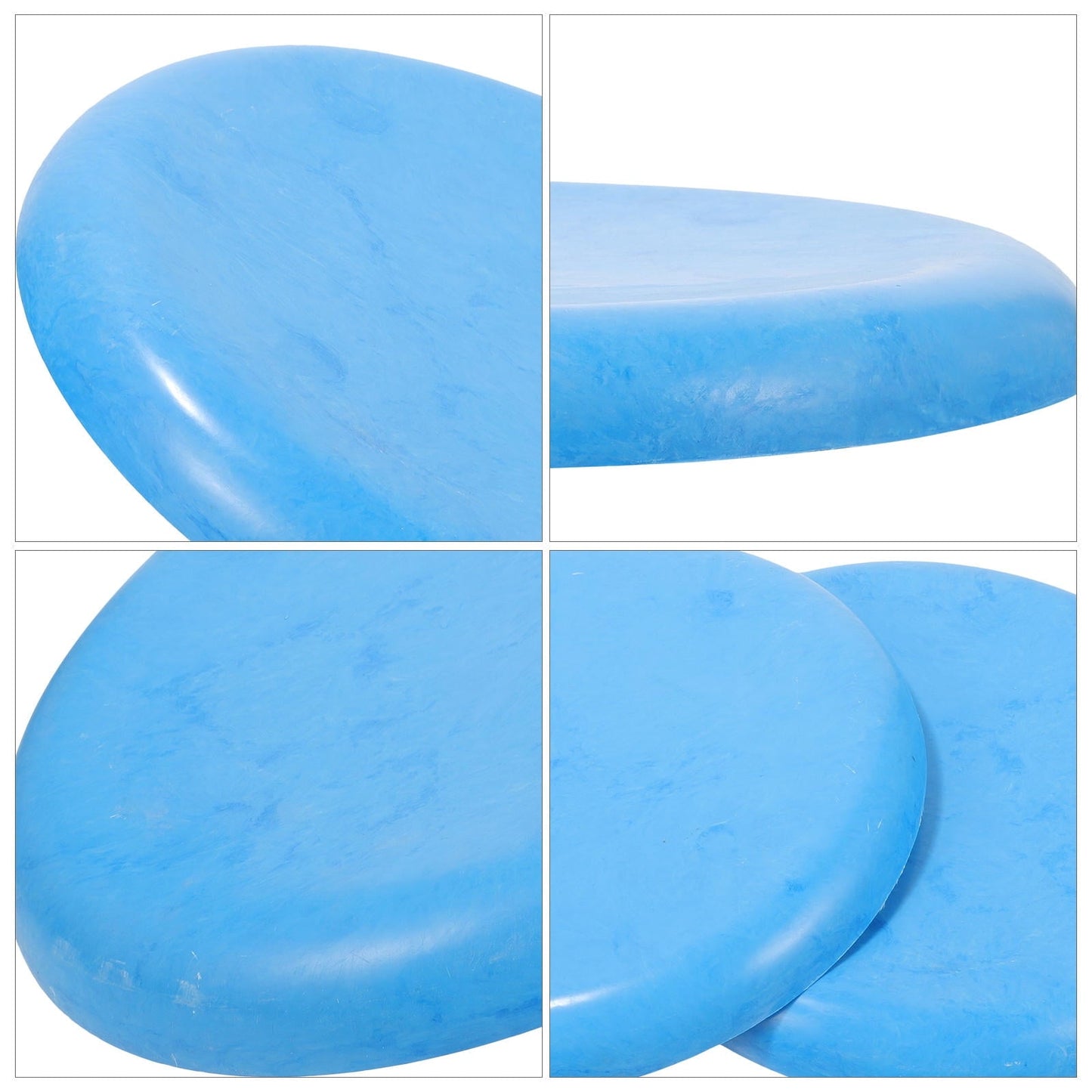 FONDOTIN 2 Set Round Plastic Stool Replacement Seats For Bar Stools Smooth Plastic For Home Kitchen Dining And Bars