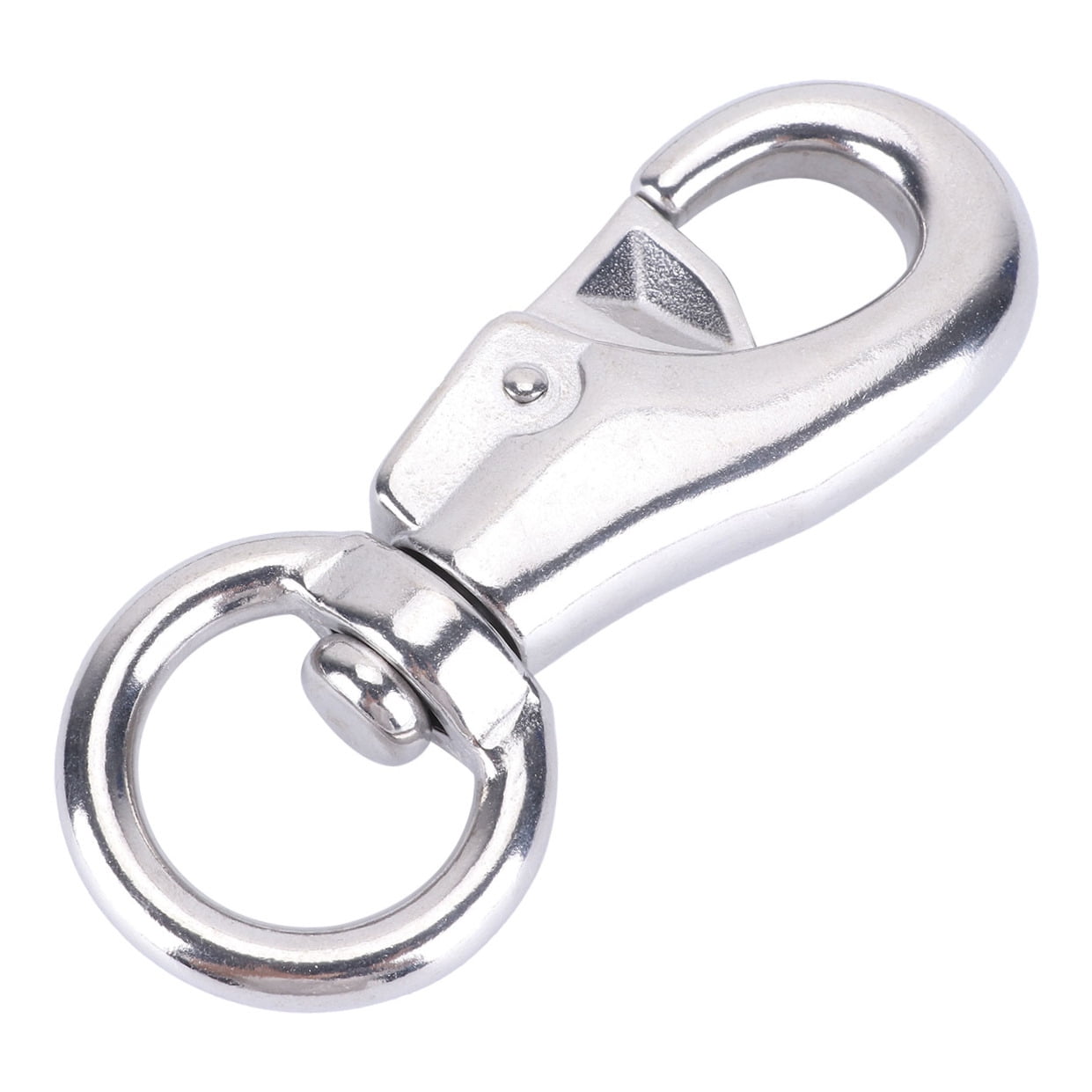 SWETRACE 1Set Metal Hanging Chair Swivel Hook for Wire Rope Applications Silver 3.9x1.4x0.6 Inch