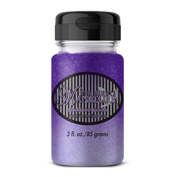 '- Moisturizing Salt Scrub 3 oz Professionally Formulated To Exfoliate, Recondition & Moisturize Skin Enhanced With Botanical Oils Natural Sea Salts (Blackberry Vanilla)