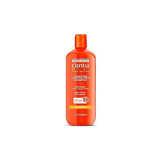 Cantu Sulfate-Free Cleansing Cream Shampoo with Shea Butter for Natural Hair, 13.5 oz