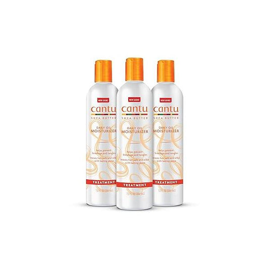 Cantu Daily Oil Moisturizer with Shea Butter, 13 fl oz (Pack of 3)