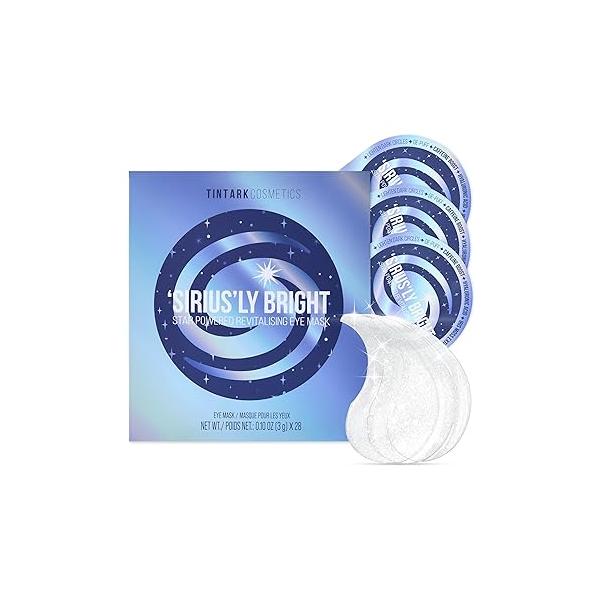 'SIRIUS'LY BRIGHT Under Eye Patches 28 Pairs, Reduce Dark Circles Puffiness Bags, Rejuvenate Mask, Gel Pads with Caffeine Boost, Hyaluronic acid, Iris Moss Extract, Gifts for Women and Men