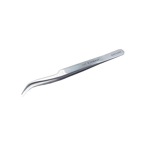 Canadian Stainless Steel 13cm Semi Curve Eyelash Tweezers M-PK14-8005