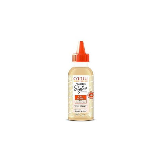 Cantu Protective Styles by Angela Daily Oil Drops with Tea Tree Oil, 2 Ounce