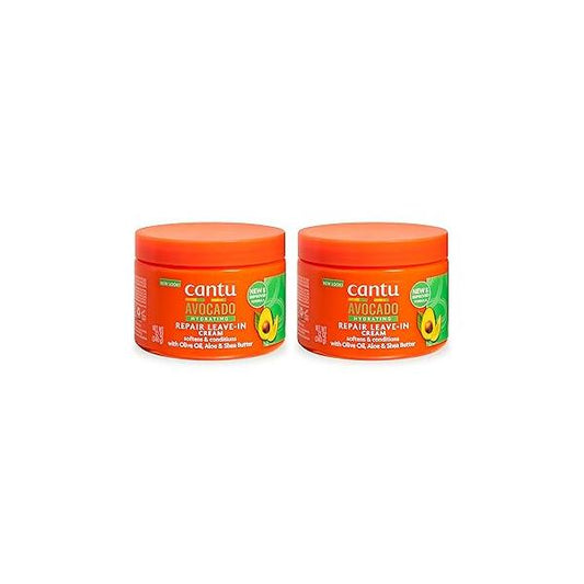 Cantu Avocado Hydrating Leave-In Conditioning Cream, 12 oz (Pack of 2)